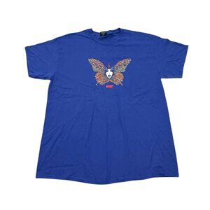 Men’s Hockey Skateboards Blue Graphic T-Shirt Cotton 2020s